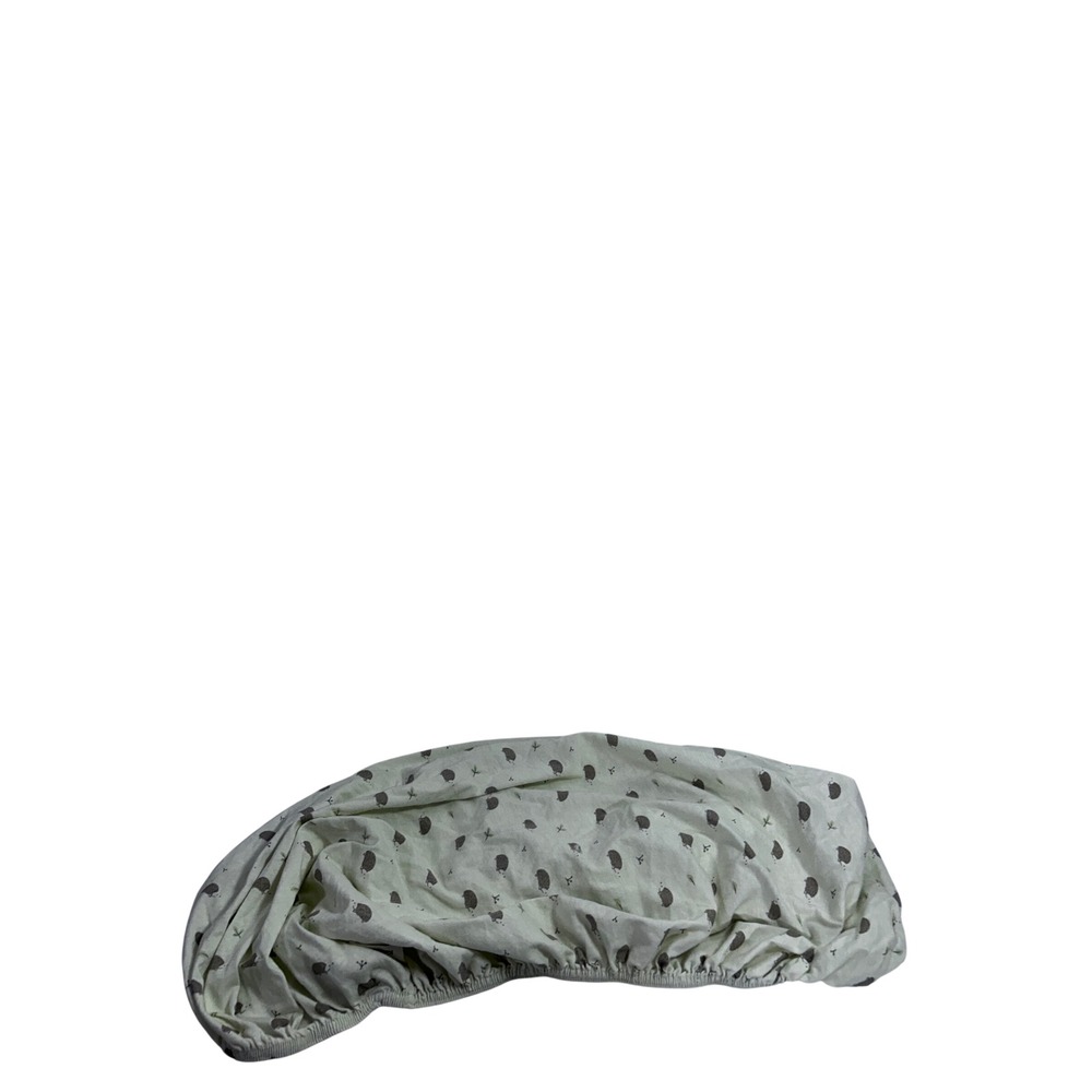 KeaBabies Fitted Bassinet Sheet One Size White Hedgehog Organic Cotton Kids